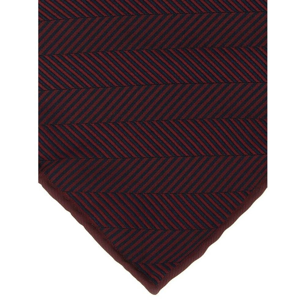 Brunello Cucinelli Bordeaux Silk Pocket Men's Square - Picture 3 of 3